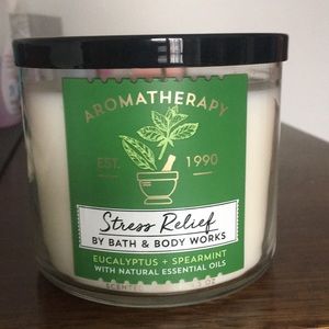 Bath and Body Works candle- Eucalyptus & Spearmint
